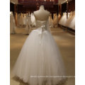 Elegant Strapless Tulle Lace Floor Length Real Cheap Wedding Dresses